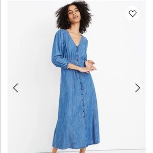 Madewell denim midi dress